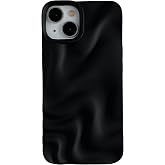 Caseative for iPhone 14 Case, Black | Water Ripple Pattern Wave