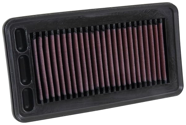K&N HIGH-FLOW ORIGINAL LIFETIME ENGINE AIR FILTER: INCREASE POWER: PREMIUM, WASHABLE: COMPATIBLE WITH 2014-2022 HONDA: CIVIC, CIVIC SI, CRV, 33-5044