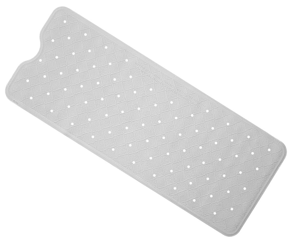ANSIO Long Bath Mat Bathtub NonSlip Anti Mould Rubber Shower Mat with