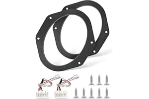 NuIth Front Door 6x9 Inch Speaker Bracket Adapter W/ Harness for 2015-2026 Ford F150/F250/F350/F450/F550/F600/Expedition/Expl