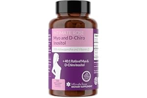 Intimate Rose Myo-Inositol & D-Chiro Inositol Supplement for Women - Hormone Balance & Ovarian Support for Women - Ideal 40:1 Ratio, Vitamin D3 + Ashwagandha