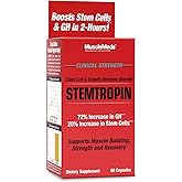 MuscleMeds STEMTROPIN Stem Cell & Growth Factor Booster, Natural Supplement for Performance Enhancement & Anti-Aging, Muscle Building and Recovery, 60 Veggie Capsules