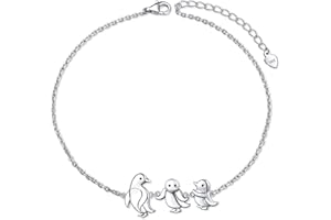 YINSHAN Animal Anklet for Women 925 Sterling Silver Ankle Bracelet for Girls Adjustable Beach Foot Chain Charm Family Jewelry Birthday Valentine's Day Gifts