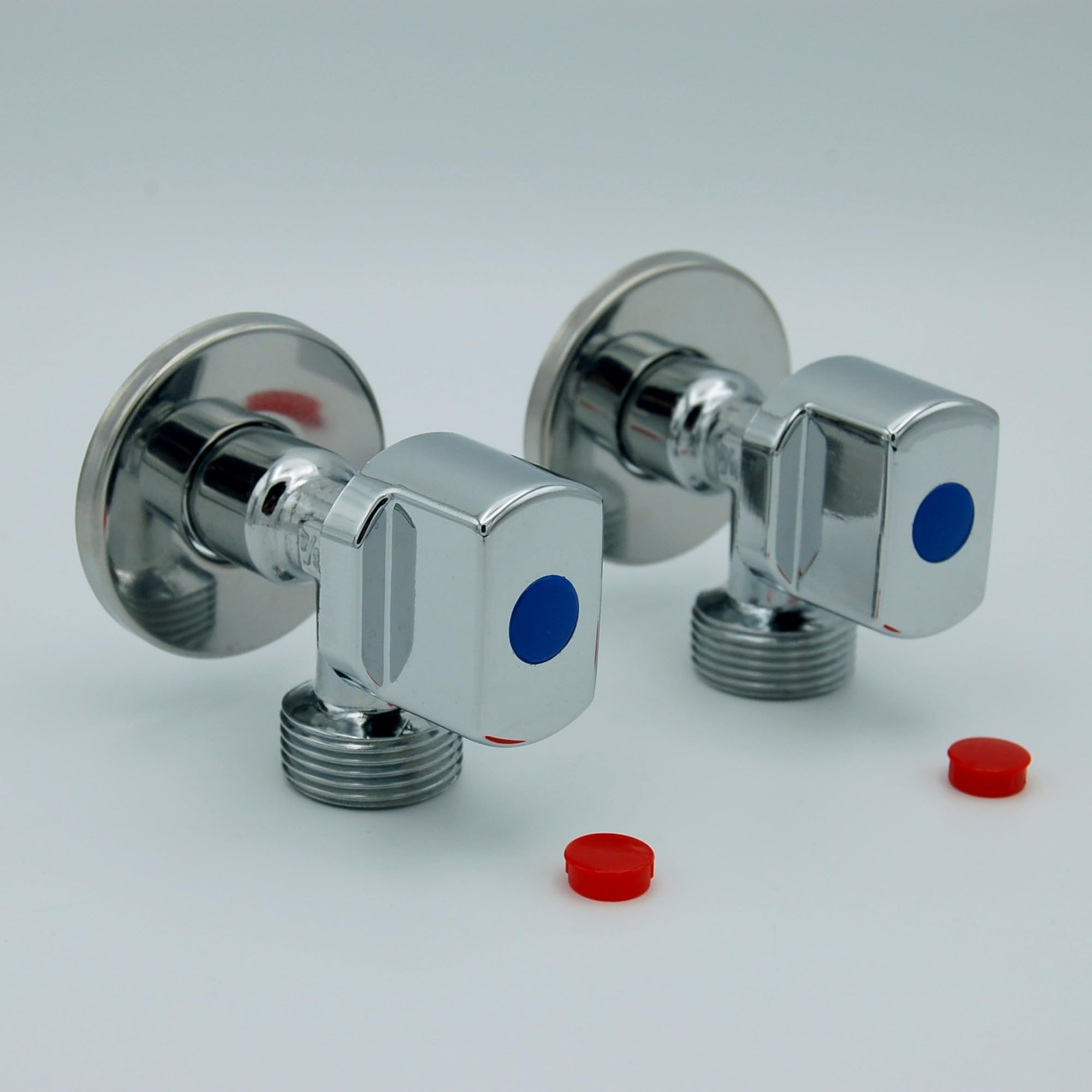 MONTSERRAT SQUADRA Washing Machine Faucet Large Steering Wheel (1/2" x 3/4") 2 Units