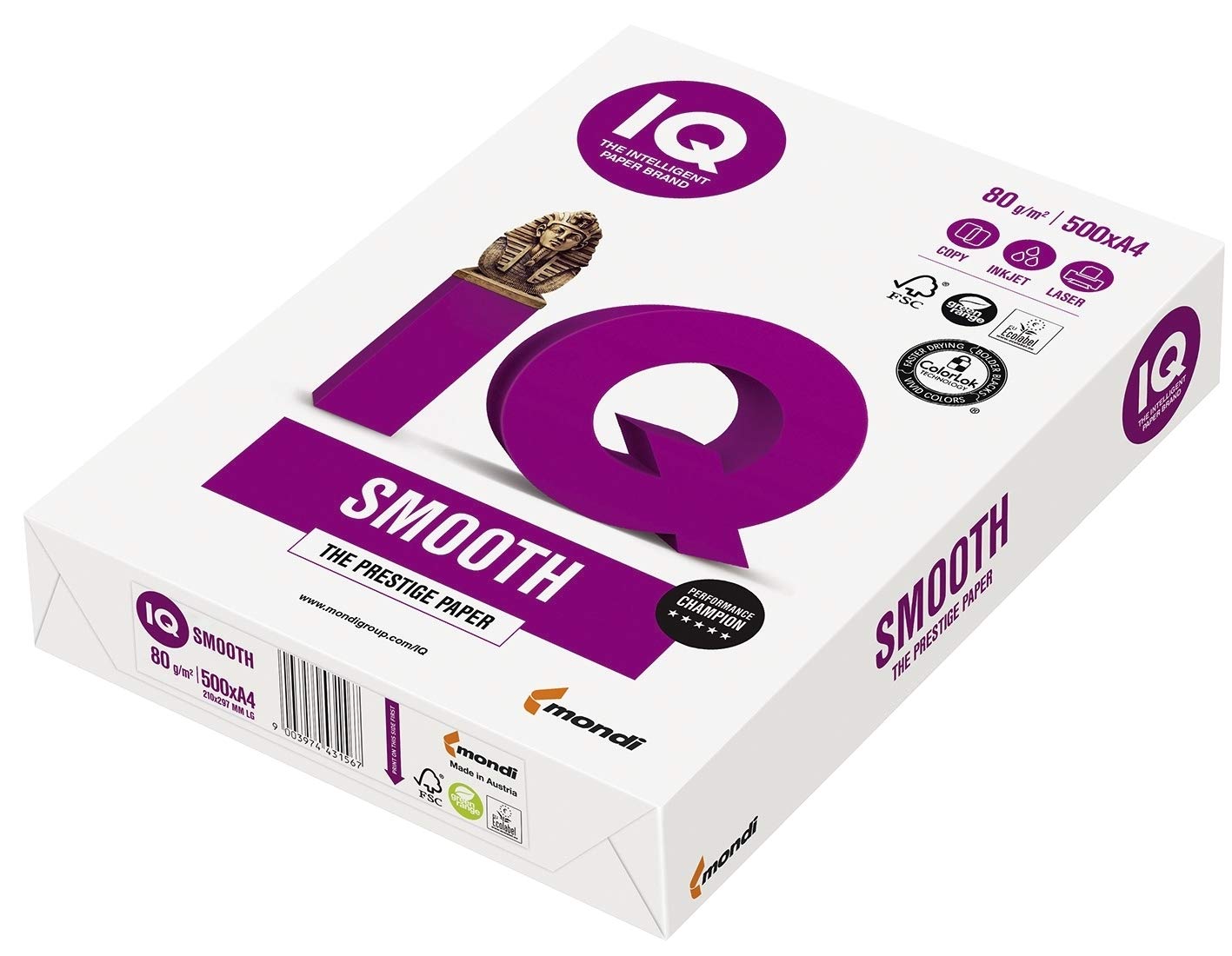 IQ Universal Printer Paper 80g/sqm 500 x A4