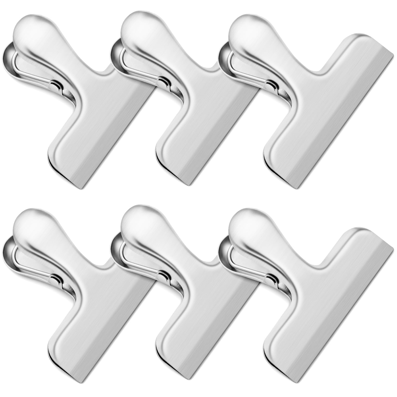 Photo 1 of Chip Clips, 6 Pack Bag Clips, Food Clip, Stainless Steel Bags Clip for Food, Office Kitchen Home Usage Storage