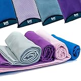 Bodi Towel Quick-Dry Lightweight Super-Absorbent Large Microfiber Towel, Grey, 130cm x 80cm