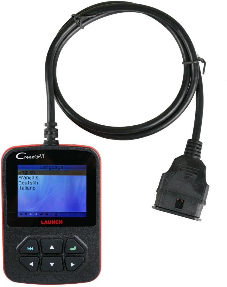 OBD2 Engine Scanner Code Reader Launch Creader VI creader 6 Auto code scanner for OBD2 OBDII EOBD Diagnostic Scan Tool with Live Data Reading Function Color Screen(English,French,German,Italian)