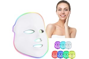 Yahi Red Light Therapy Mask for Face, 7 Led Care At Home, Led Face Mask Light Therapy