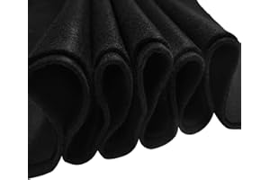 Craft Felt, 1 Square Yard Felt Fabric, 1.4mm Thickness Soft Felt Sheets, Felt by Yard for Art & Craft Project (Black)