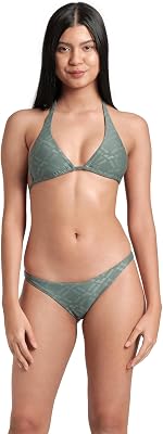 Losange Bikini Mujer Triangular, Traje de Baño en Tejido Elástico Reciclado de Secado Rápido, Bikini para Playa y Piscina con Copas Extraíbles, Top y Braguitas con Lazos