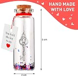 VELENTI Romantic Message in a Bottle Gift - Anniversary Jar for Him Her view 2