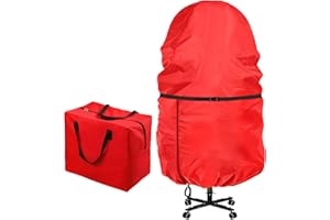 LHMTQVK 2 Pack Christmas Storage Bag – 9 FT Upright Christmas Tree Bag and Christmas Ornament Storage bag – Christmas Tree Stand Cover with Drawstring, Zipper and Adjustable Straps (red, 9ft)