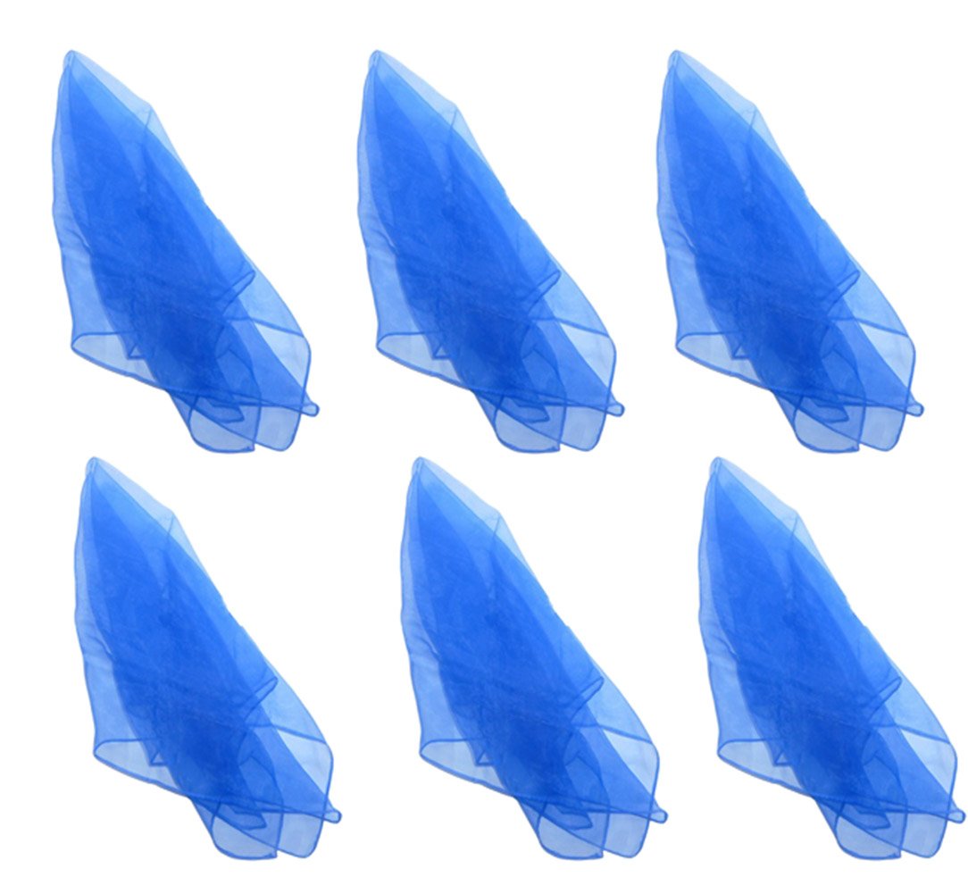 Hoerev Pack of 6 Aapprox. 40cm x 40cm Dancing Juggling Scarves