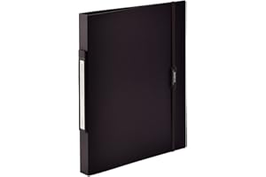 Lihit Lab F7540-24 Ring File, A4, 2 Holes, Black