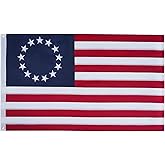 FLAGWIN American Betsy Ross Flag 3x5 Heavy Duty Outdoor- 13 Stars Colonies Primitive Embroidered Stars and Sewn Stripes