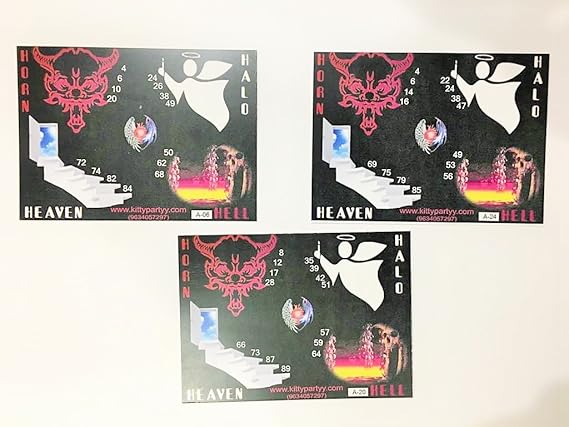 Heaven & Hell Printed Tambola Tickets