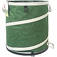 46-Gallon Collapsible Trash Can (22x28 in) Hard-Shell Bottom Yard Garden Bag for Yard Waste,Debris Container,Pop-Up Recycling Bin,Camping Waste Bag,Laundry Hamper,Lawn Grass,Leaf Bag,Sods,Weeds Barrel
