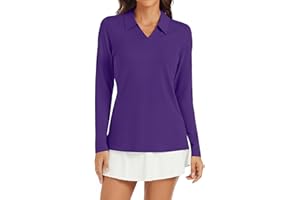 Ivicoer Womens Golf Shirt Polo Short Sleeve,Sleeveless,Long Sleeve Tennis Collared Top Dry Fit Athletic Clothes for Ladies