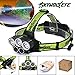Headlamp, 25000LM 5X XML T6 LED Rechargeable 18650 USB Headlamp Headlight Head Light Torch