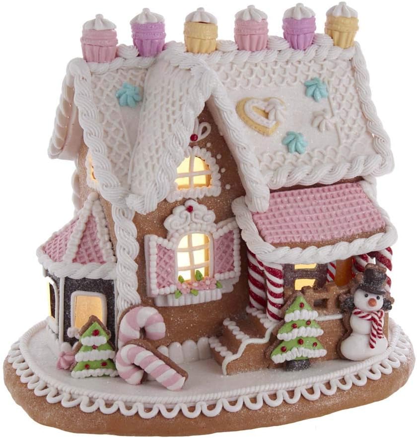 Kurt S. Adler 9Inch LED Lights Gingerbread House, Multi Amazon.co.uk Garden & Outdoors