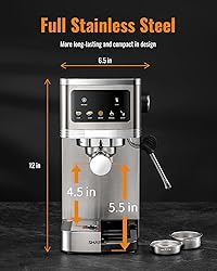 SHARDOR Espresso Machine 20 Bar, Professional