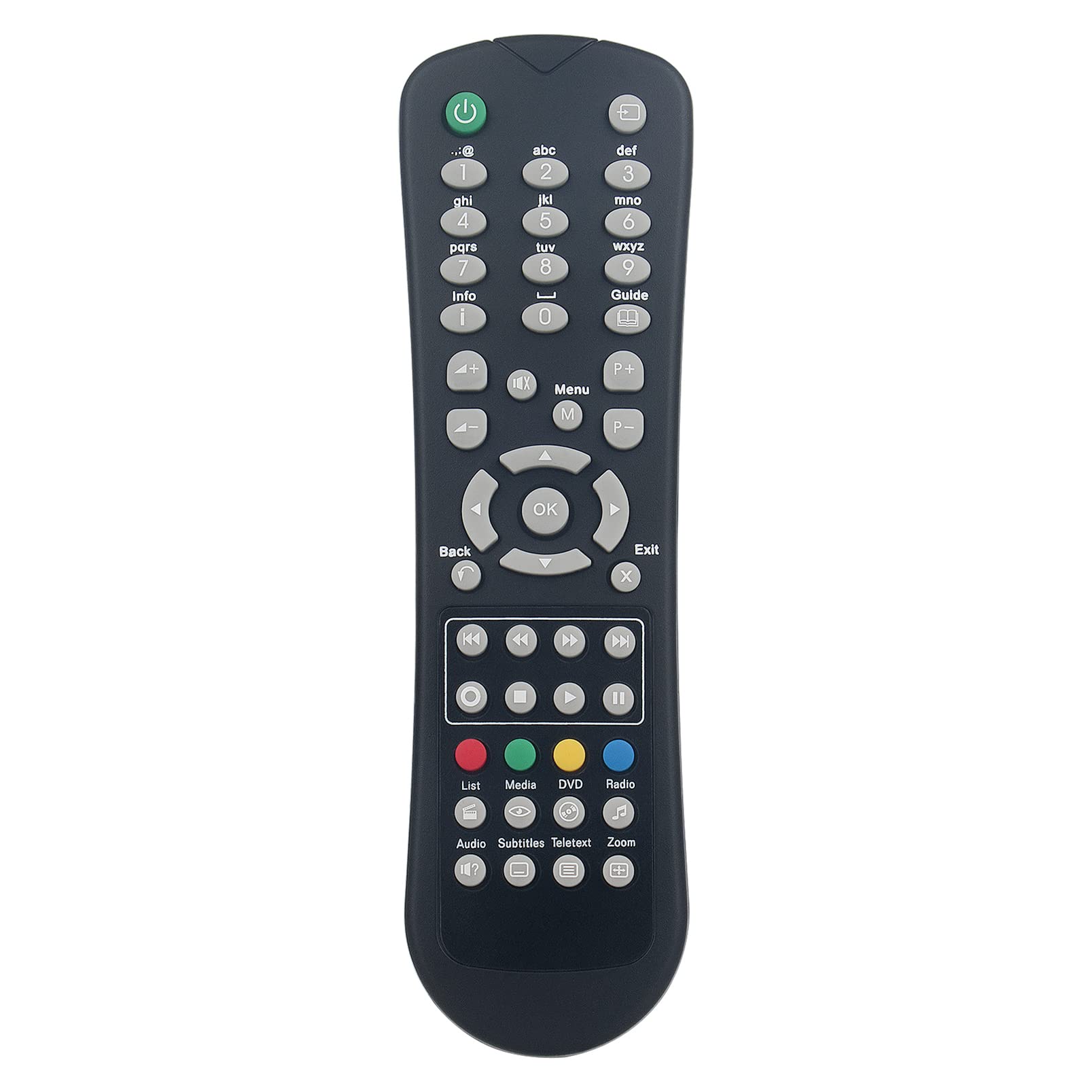 ALLIMITY Replace Remote Control fit for SAGEM HD FREESAT TV Recorder TR94-500S DTR94-250S DTR94-320S DS186 DTR94500S DTR94500 DTR6400T DTR6400 DTR64160 DTR67160 DTR67250 DTR67320T DTR500S DTR94320S