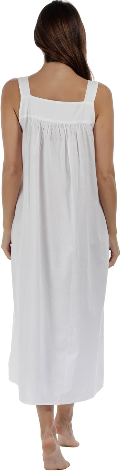 The 1 for U Nightgown 100% Cotton Sleeveless + Pockets Meghan at  Women’s Clothing store