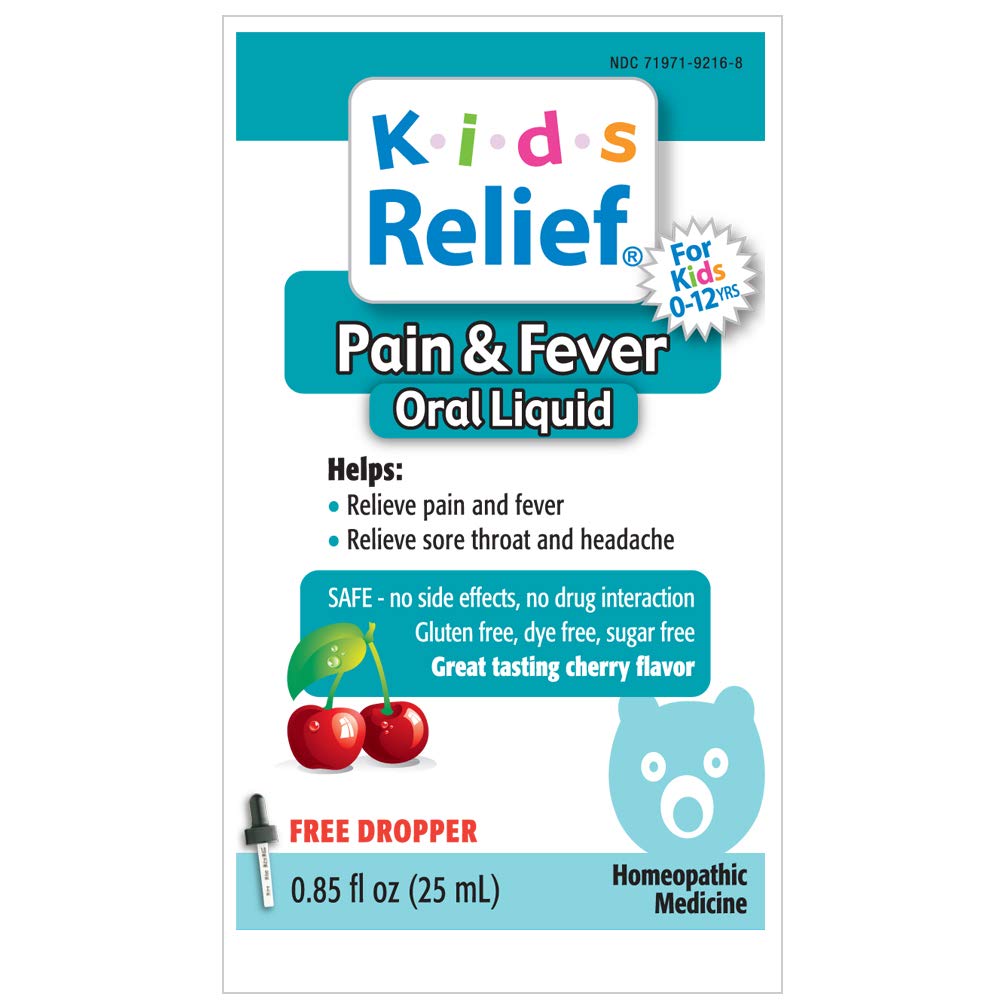 Kids Relief Pain and Fever Oral Solution, 0.85 Ounce: Health & Personal Care