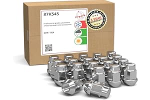 Wheel Accessories Parts 20 Pcs M12x1.5 12x1.5 Thread Bulge Acorn 35mm 1.38" Long Lug Nuts Chrome 3/4" 19mm Hex Fits Honda Civ