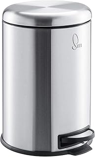 SVITA T20 Edelstahl Mülleimer Treteimer Abfalleimer 20 Liter inkl. Inneneiner rund Küchen-Hilfe