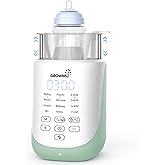 GROWNSY Bottle Warmer, 10-in-1 Fast Baby Bottle Warmer with Night Light, Retain Nutrients Milk Warmer for Breastmilk&Formula, Innovative Auto-Lift Feature, Smart Accurate Control, Memory Function