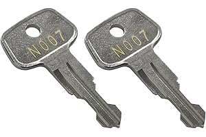 VIDABTE N007 Thule roof Rack Replacement Key,Thule Series Frame Key,Replacement Key for Yakima & Thule Ski, Roof,Cargo Box, Carrier Racks and Crossbars[Code N007], silver