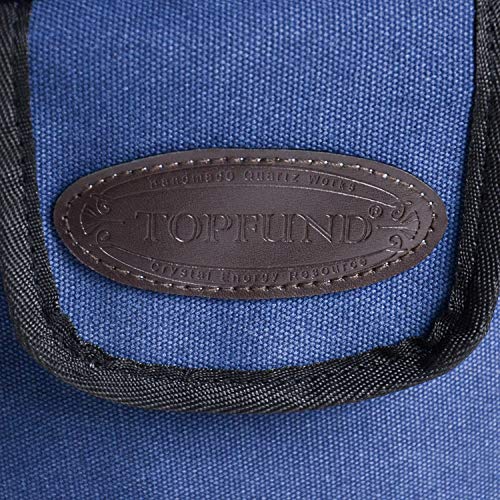 TOPFUND Blue Heavy Duty Sponge Padded Crystal Singing Bowl Case for 12 inch, 10 inch and 8 inch Triple Sound Bowls - Thumbnail 2