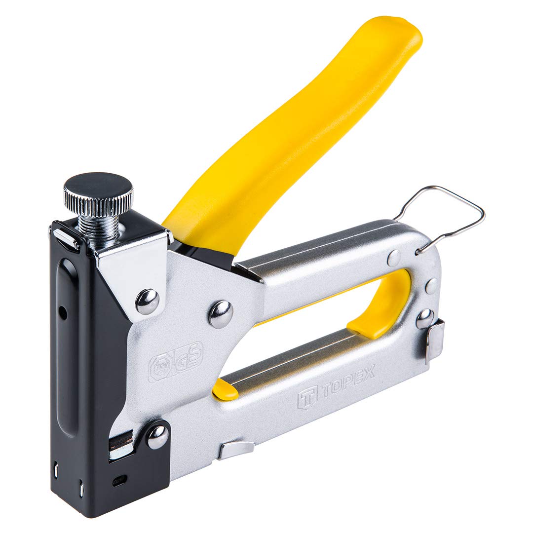 TOPEX 41E906 6-14 mm Nickel Plated Steel Body Professional Hand Stapler