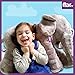 Big Soft Baby Elephant Plush Toy – Stuffed Elephant Cushion Doll Toy for Kids – Perfect Gift for Baby Shower, Birthdays, Children, Grand Sons/Daughters - Grey