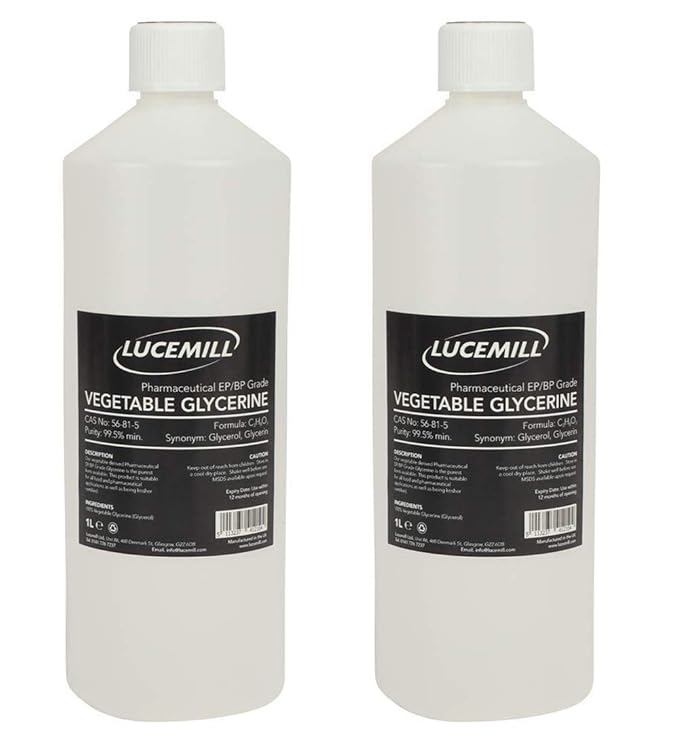 2 LITRE (2L) VEGETABLE GLYCERINE (VG) EP/BP PHARMACEUTICAL GRADE