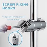 OFFO Adjustable Shower Head Holder 18-25mm Chrome 45 Degree Rotation view 6