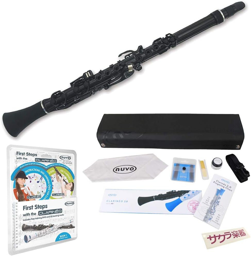 Nuvo ヌーボ Clarineo クラリネオ入門セット ファーストステップ 教則本 Dvd Cd付き ブラック ブラック クラリネット 楽器 Amazon Nuvo ヌーボ Clarineo クラリネオ入門セット ファーストステップ 教則本 Dvd Cd付き ブラック ブラック クラリネット 楽器 Amazon