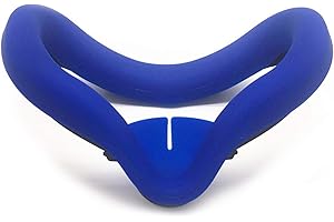 HOUNYOLN Silicone Cover Eye Pad for Oculu Quet 2 face Cushion Cover Sweatproof Lightproof VR Accessories (Blue)