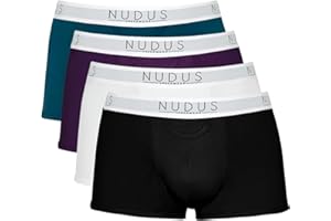 NUDUS UNDERWEAR NUDUS Men's Stylish Bamboo Rayon Soft Underwear With Fly - Pack Of 4 Gift Box