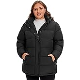 WINDMILL Womens Plus Size Heavyweight Puffer Jacket, Warm Winter Coat with Hood (1X-6X)