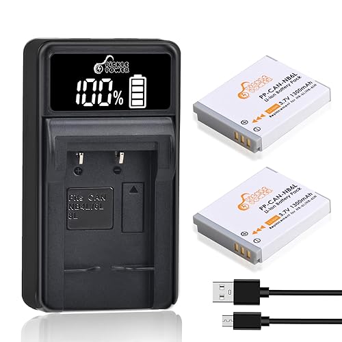 Pickle Power NB-6L NB-6LH Batteries and LED Battery Charger