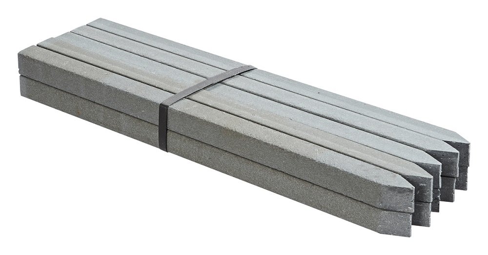 Oase 57754 PondEdge 10 Ground Spikes XL, 58 x 4 x 4 cm - Pond Edge System as Capillary Barrier, Flower Bed Edging, Lawn Edging, Patio Border