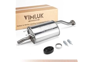 VIMLUK Stainless Steel Exhaust Muffler – Compatible with 2012-2015 Honda Civic Sedan/Coupe, (OEM P/N:18307-TR6-A01)Includes G