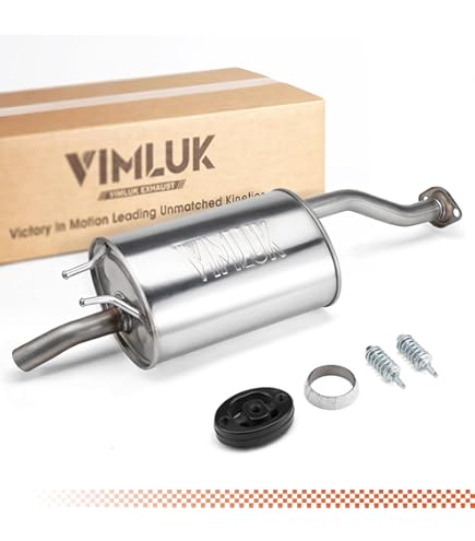 Silencieux Arrière Pour Mitsubishi Outlander 2.0/2.4 4WD - Acier Aluminié, Homologation E, Kit De Montage Inclus - Neuf Sous Emballage