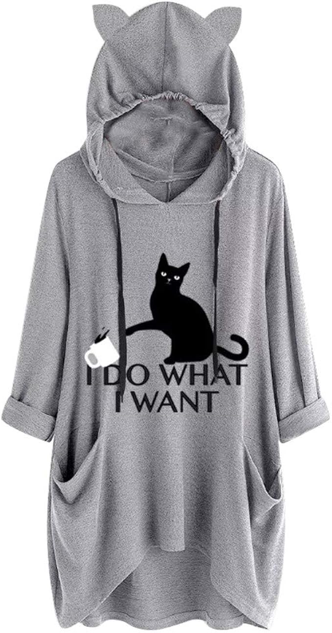 cat hoodie with ears amazon
