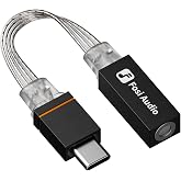 Fosi Audio D2 USB C to 3.5mm Audio Adapter Dongle, DAC Amp for IM4 Wired IEM Earbuds, Headphone Jack Adapter with Mic Support, Type C Male to 3.5mm Female, 32bit/384kHz