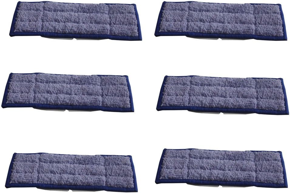 MAXMALL Microfiber Washable Replacement Wet Mopping Cloths Cleaning Pads For iRobot Braava Jet 240 (6-Pack)