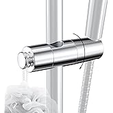 Hibbent Adjustable Shower Head Holder for Slide Bar, Universal 18.5-25mm Handheld Showerhead Bracket, Sprayer Holder with Han